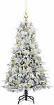 vidaXL K&uuml;nstlicher Klappbarer Weihnachtsbaum Gr&uuml;n 120 cm PE und PVC 3397462