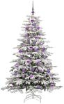 vidaXL K&uuml;nstlicher Klappbarer Weihnachtsbaum Wei&szlig; 180 cm PE und PVC 3395646