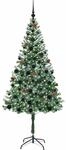 vidaXL K&uuml;nstlicher Weihnachtsbaum Gr&uuml;n 180 cm PVC und Stahl 3396715