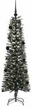 vidaXL K&uuml;nstlicher Weihnachtsbaum mit 150 LEDs Gr&uuml;n 43 x 43 x 150 cm 3395929