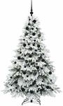 vidaXL K&uuml;nstlicher Weihnachtsbaum mit 300 LEDs Gr&uuml;n 180 cm PE und PVC 3397615