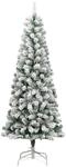 vidaXL K&uuml;nstlicher Weihnachtsbaum Klappbar Beschneit 180 cm Modell 4