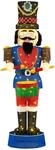 Costway Weihnachten Nussknacker Figur Gro&szlig; Weihnachtsdeko XXL 185 cm