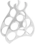 vidaXL Weinregal Silber 32 x 14 x 37,5 cm Aluminium 42000150