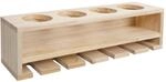 MCW Weinregal P21 F&uuml;r 4 Flaschen/6 Gl&auml;ser Holz 12x48x12cm Natur