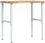 vidaXL Werkbank 100x60x73-99,5 cm Massivholz Akazie Rechteckig 3309715