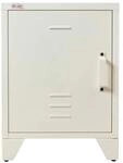 Jet-Line Stahlschrank Minskow im Industrie Design Wei&szlig; 40 x 40 x 55 cm
