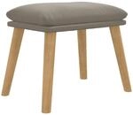 vidaXL Fu&szlig;hocker Hellgrau 45x29,5x39 cm Samt Modell 1