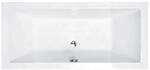 Bad Land Badewanne Rechteck QUADRO 170x75 + Wannentr&auml;ger + Bambus Badewannenablage +