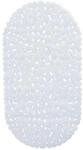 Relaxdays Badewannenmatte PVC Wei&szlig; Steinoptik Rutschfest 68 cm x 36 cm x 0,5 cm 0,49