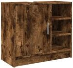vidaXL Waschbeckenschrank R&auml;uchereiche 63x29x55 cm Holzwerkstoff 848133
