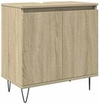 vidaXL Badschrank Sonoma-Eiche 58x33x60 cm Holzwerkstoff 849674