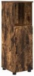 vidaXL Badezimmerschrank mit T&uuml;r Ger&auml;ucherte Eiche 30 x 35 x 95 cm 883319