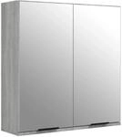 vidaXL Bad-Spiegelschrank Grau Sonoma 64x20x67 cm 817067