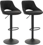 MCW 2er-Set Barhocker N64 Schwarz