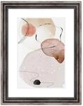 WANDStyle Bilderrahmen H450 aus Massivholz in Metall-Optik 15 x 15 cm im Stil Antik
