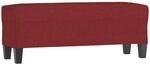 vidaXL Sitzbank Weinrot 100x35x41 cm Stoff 349457