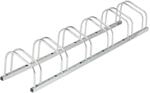 Relaxdays Fahrradst&auml;nder Verzinkter Stahl Silber f&uuml;r 6 Fahrr&auml;der 26 cm x 168 cm x
