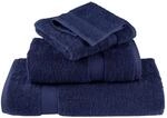vidaXL Premium-Handt&uuml;cher SOLUND 2 Stk Marineblau 50x100 cm 600 g/m&sup2; 137257