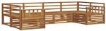 vidaXL Sofagarnituren 6 Tlg Natur Massivholz Akazie 3374009