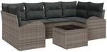 vidaXL Gartensofa-set Grau 55 x 55 x 37 cm Poly-Rattan 3345939
