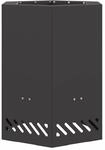 vidaXL Rauchfreier Feuerkorb Schwarz 38 x 38 x 51 cm Stahl 858984