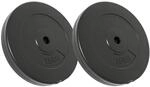 vidaXL Hantelscheiben 2 Stk 30 kg Zement 93598