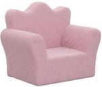 vidaXL Kindersofa Rosa Weich Pl&uuml;sch 357045