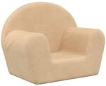 vidaXL Kindersofa Creme Weicher Pl&uuml;sch 356983