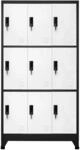 vidaXL Schlie&szlig;fachschrank Anthrazit und Wei&szlig; 90x45x180 cm Stahl Modell 2