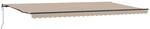 vidaXL Einziehbare Markise Beige 600 x 300 cm Stoff und Aluminium 3331643