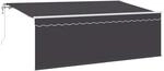 vidaXL Einziehbare Markise Anthrazit 400 x 200 cm 3329803