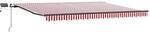 vidaXL Einziehbare Markise Rot und Wei&szlig; 400 x 350 cm Stoff 3330756