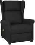 vidaXL Massagesessel Schwarz Stoff Modell 32