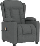 vidaXL Massagesessel Dunkelgrau Stoff Modell 20
