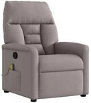 vidaXL Massagesessel Taupe Stoff 4015559