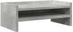 vidaXL Monitorst&auml;nder Betongrau 42x24x16 cm Holzwerkstoff 854718