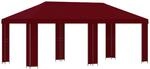 vidaXL Garten Pavillon 6 x 3 m Bordeauxrot Polyester und Stahl 190 3376017