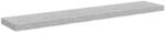 vidaXL Schweberegal Betongrau 120x23,5x3,8 cm MDF 326606