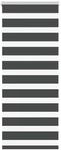vidaXL Doppelrollo Schwarz 55x150 cm Stoffbreite 50,9 cm Polyester 4014226