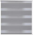 vidaXL Doppelrollo Seitenzug 80 x 150 cm Grau