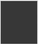 vidaXL Verdunkelungsrollo Schwarz 140x150 cm Stoffbreite 136,6 cm 4010876