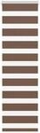 vidaXL Doppelrollo Braun 45x150 cm Stoffbreite 40,9 cm Polyester 4014328