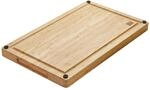 SOTECH ORGA BOX Schneidebrett Bambus 500 x 300 x 32 mm Ge&ouml;lt mit Silikonf&uuml;&szlig;en
