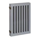 Relaxdays Absperrgitter 4-teilig MDF Grau Verstellbar 70 cm x 207 cm x 30 cm 11,6 kg