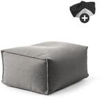 mokebo Outdoor Pouf mit Schutzh&uuml;lle Der Ruhepouf f&uuml;r Balkon & Garten Sitzhocker