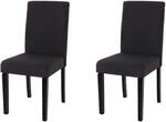 CHEFGASTRO Esszimmerstuhl 2er-Set Klassisch & Zeitlos 90x43x56cm Sitzh&ouml;he 45cm