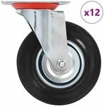 vidaXL 12 Stk Lenkrollen 125 mm 277972