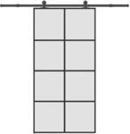 vidaXL Schiebet&uuml;r mit Beschlag 102,5x205 cm ESG-Glas & Aluminium 3332904