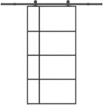 vidaXL Schiebet&uuml;r mit Beschlag 102,5x205 cm ESG-Glas & Aluminium 3332927